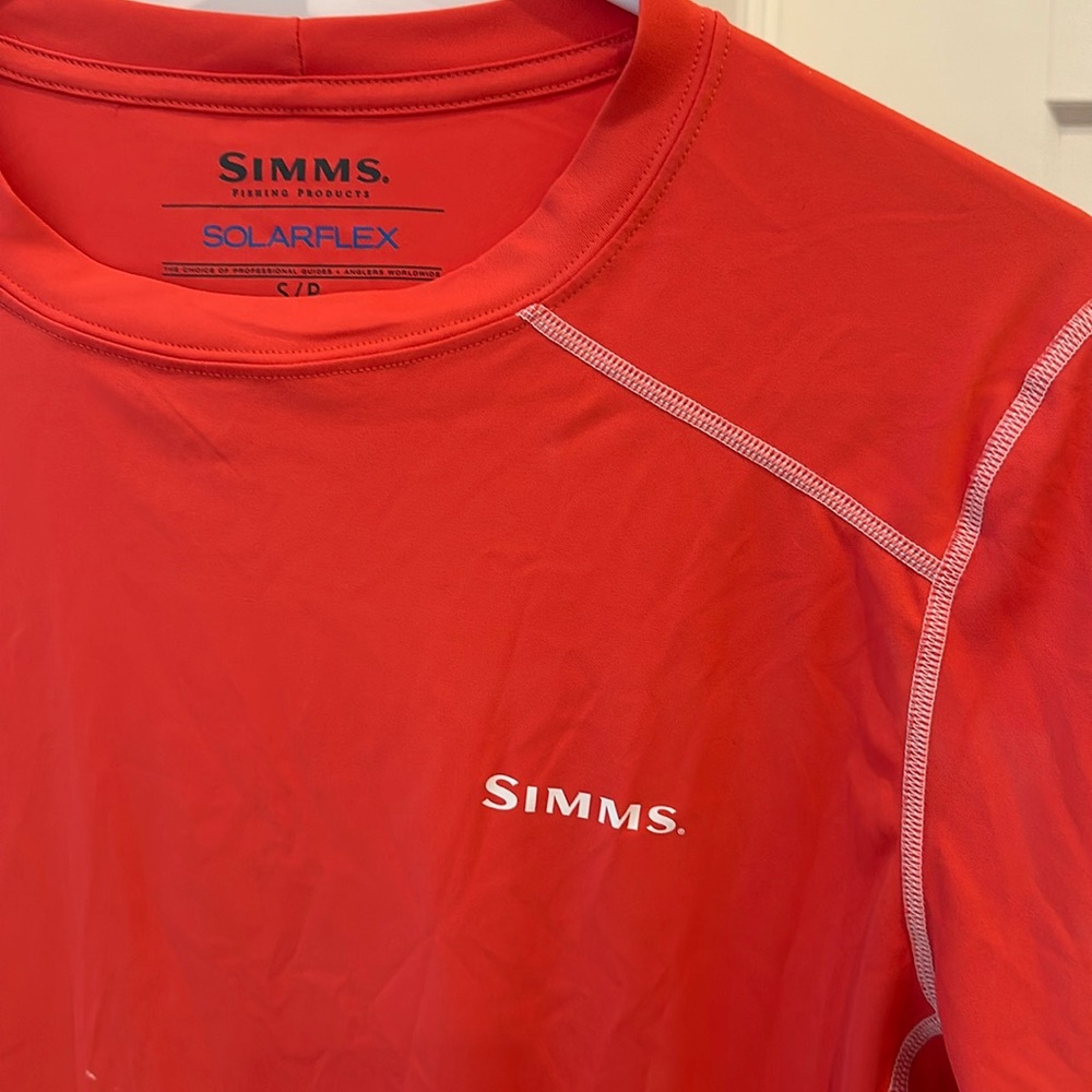 Simms fishing shirt.